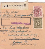 Paketkarte 1948: Bad Wörishofen Nach München, Frauenklinik - Lettres & Documents