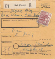 Paketkarte 1948: Bad Wiessee Nach Haar München - Lettres & Documents