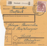 Paketkarte 1948: Neustadt Nach Haar München - Lettres & Documents