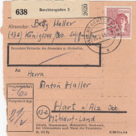 Paketkarte 1948: Berchtesgaden Nach Hart, Mühldorf - Briefe U. Dokumente