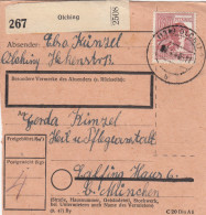 Paketkarte 1948: Olching Nach Eglfing Haus 6, Heilanstalt - Lettres & Documents