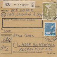 Paketkarte 1948: Boll B. Göppingen Nach Haar - Briefe U. Dokumente