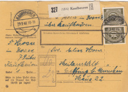 Paketkarte 1948: Kaufbeuren Nach Heilanstalt Eglfing - Brieven En Documenten