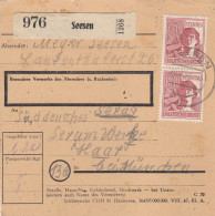 Paketkarte 1948: Seesen Nach Serag Werke In Haar - Brieven En Documenten