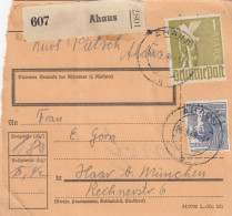 Paketkarte 1948: Ahaus Nach Haar - Briefe U. Dokumente