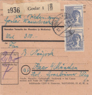 Paketkarte 1948: Goslar Nach Haar, Wertkarte - Lettres & Documents