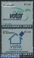 El Salvador 2012 Elections 2v [:], Mint NH - El Salvador