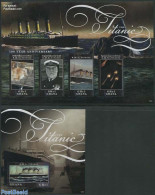 Ghana 2012 Titanic 2 S/s, Mint NH, Transport - Various - Ships And Boats - Titanic - Money On Stamps - Schiffe