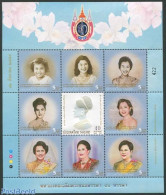 Thailand 2012 Queen Sirikit 9v M/s, Mint NH, History - Kings & Queens (Royalty) - Familias Reales
