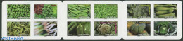 France 2012 Green Vegetables 12v S-a In Booklet, Mint NH, Health - Food & Drink - Stamp Booklets - Nuovi