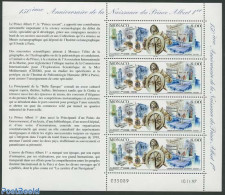 Monaco 1997 Prince Albert I M/s, Mint NH, History - Nature - Transport - Newspapers & Journalism - Fish - Ships And Bo.. - Nuevos