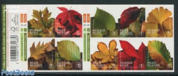 Belgium 2012 Autumn Trees 10v S-a In Foil Booklet, Mint NH, Nature - Trees & Forests - Stamp Booklets - Nuevos