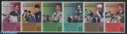Brunei 2011 Kings 65th Birthday 5v [::::], Mint NH, History - Sport - Kings & Queens (Royalty) - Scouting - Königshäuser, Adel