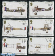 Isle Of Man 2012 Royal Flying Corps 6v, Mint NH, Transport - Aircraft & Aviation - Flugzeuge