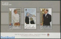 Gibraltar 2012 Royal Visit S/s, Mint NH, History - Kings & Queens (Royalty) - Familias Reales