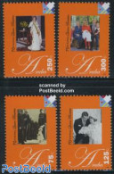 Aruba 2008 Queen Beatrix 70th Anniversary 4v, Mint NH, History - Kings & Queens (Royalty) - Familias Reales