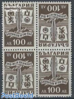 Bulgaria 1946 Balkan Games, Block With 2 Tete-beche Pairs, Mint NH, History - Europa Hang-on Issues - Flags - Nuevos