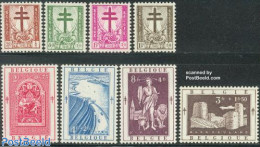 Belgium 1952 Anti Tuberculosis 8v, Mint NH, Health - History - Nature - Transport - Health - Coat Of Arms - Water, Dam.. - Unused Stamps