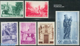 Belgium 1954 Culture 6v, Mint NH, Art - Architecture - Sculpture - Unused Stamps