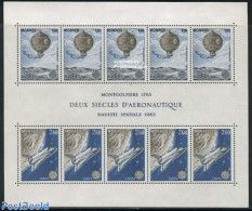 Monaco 1983 Europa S/s, Mint NH, History - Transport - Europa (cept) - Balloons - Space Exploration - Ungebraucht