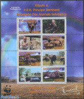 Mozambique 2002 Elephants, Prince Bernhard 8v M/s, Mint NH, History - Nature - Transport - Kings & Queens (Royalty) - .. - Königshäuser, Adel