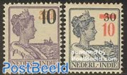 Netherlands Indies 1937 Definitives, Overprints 2v, Mint NH, Transport - Ships And Boats - Schiffe