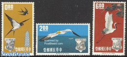 Taiwan 1963 Postal Union 3v, Mint NH, Nature - Birds - Post - U.P.U. - Correo Postal
