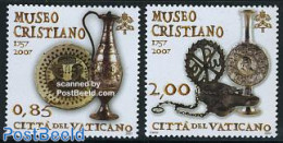 Vatican 2007 Christian Museum 2v, Mint NH, Art - Art & Antique Objects - Museums - Unused Stamps