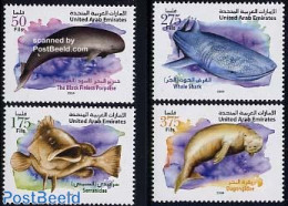 United Arab Emirates 2004 Marine Life 4v, Mint NH, Nature - Fish - Sea Mammals - Poissons