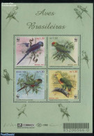 Brazil 2001 WWF, Parrots S/s, Mint NH, Nature - Birds - Parrots - World Wildlife Fund (WWF) - Unused Stamps
