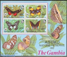 Gambia 1980 WWF, Butterflies S/s, Mint NH, Nature - Butterflies - World Wildlife Fund (WWF) - Gambia (...-1964)