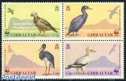 Gibraltar 1991 WWF, Birds 4v [+] Or [:::], Mint NH, Nature - Birds - World Wildlife Fund (WWF) - Gibraltar