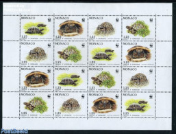 Monaco 1991 WWF, Turtles M/s, Mint NH, Nature - Reptiles - Turtles - World Wildlife Fund (WWF) - Ungebraucht