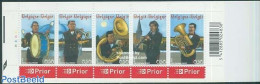 Belgium 2005 Music Bands 5v In Booklet, Mint NH, Performance Art - Music - Musical Instruments - Stamp Booklets - Nuevos