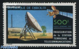 Djibouti 1980 Satellite Station 1v, Mint NH, Science - Transport - Telecommunication - Space Exploration - Télécom