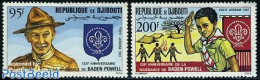 Djibouti 1982 Lord Baden Powell 2v, Mint NH, Sport - Scouting - Djibouti (1977-...)