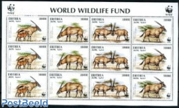 Eritrea 1996 WWF, Oryx M/s, Mint NH, Nature - Animals (others & Mixed) - World Wildlife Fund (WWF) - Erythrée