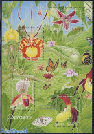 France 2005 Orchids S/s, Mint NH, Nature - Butterflies - Flowers & Plants - Orchids - Unused Stamps