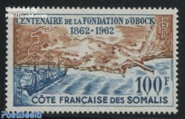 French Somalia 1962 Obock Centenary 1v, Mint NH, Transport - Ships And Boats - Boten