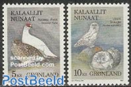 Greenland 1987 Birds 2v, Mint NH, Nature - Birds - Owls - Unused Stamps
