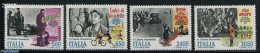 Italy 1988 Theatre, Fil, TV 4v, Mint NH, Performance Art - Sport - Transport - Film - Music - Theatre - Cycling - Auto.. - Andere & Zonder Classificatie