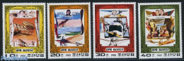 Korea, North 1980 Aviation Pioneers 4v, Mint NH, Transport - Aircraft & Aviation - Flugzeuge