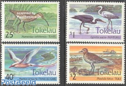 Tokelau Islands 1993 Water Birds 4v, Mint NH, Nature - Transport - Birds - Ships And Boats - Boten