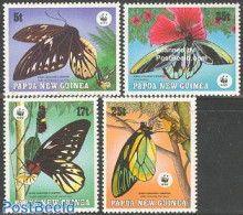 Papua New Guinea 1988 WWF, Moth 4v, Mint NH, Nature - Butterflies - World Wildlife Fund (WWF) - Papua Nuova Guinea