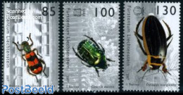 Liechtenstein 2007 Beetles 3v, Mint NH, Nature - Animals (others & Mixed) - Insects - Unused Stamps