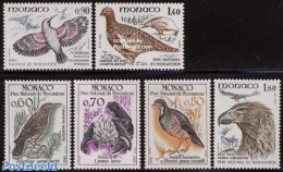 Monaco 1982 Birds 6v, Mint NH, Nature - Birds - Birds Of Prey - National Parks - Unused Stamps