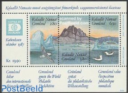 Greenland 1987 Hafnia 87 S/s, Mint NH, Nature - Birds - Ungebraucht