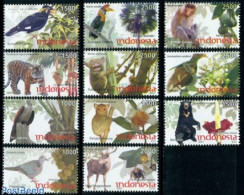 Indonesia 2010 Flora & Fauna 11v, Mint NH, Nature - Animals (others & Mixed) - Bears - Birds - Cat Family - Indonesië