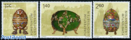Liechtenstein 2011 Decorative Eggs 3v, Mint NH, Art - Art & Antique Objects - Unused Stamps
