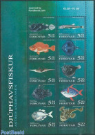 Faroe Islands 2006 Deepsea Fish 10v M/s, Mint NH, Nature - Fish - Fishes